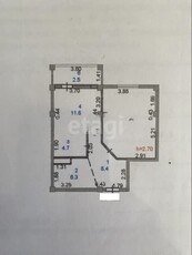 2-комн. квартира , 56м² , 2/10 этаж