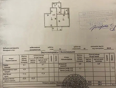 Продажа 1-комнатной квартиры, 53 м, Момышулы, дом 13