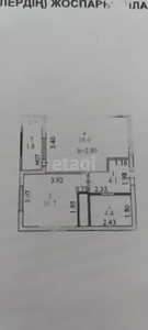 1-комн. квартира , 36.8м² , 11/16 этаж