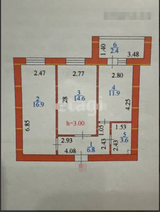 2-комн. квартира , 56.2м² , 10/12 этаж