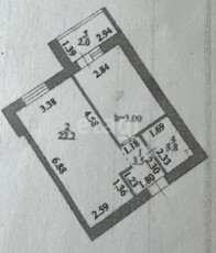 Продажа 1-комнатной квартиры, 44 м, Айтматова, дом 52