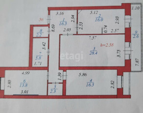 Продажа 3-комнатной квартиры, 105 м, Кошкарбаева, дом 41