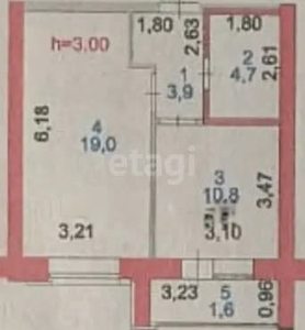 Продажа 2-комнатной квартиры, 40 м, Култегин, дом 15