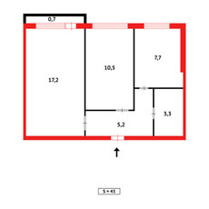 Продажа 2-комнатной квартиры, 44 м, 23 мкр-н, дом 40