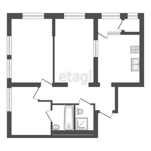 3-комн. квартира , 94.5м² , 1/16 этаж