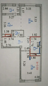 2-комн. квартира , 59м² , 5/8 этаж