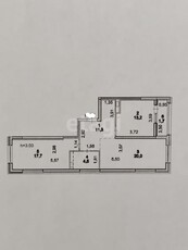 2-комн. квартира , 70м² , 10/17 этаж