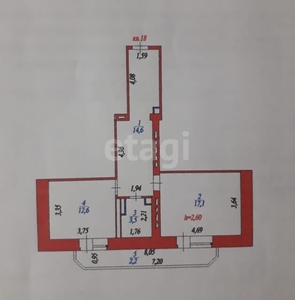 1-комн. квартира , 50м² , 5/10 этаж