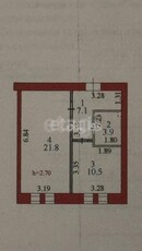 1-комн. квартира , 43.3м² , 10/10 этаж