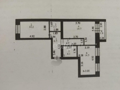 2-комн. квартира , 68.8м² , 8/10 этаж