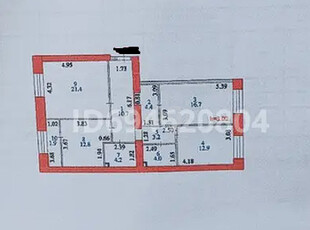 3-комн. квартира , 93м² , 8/12 этаж