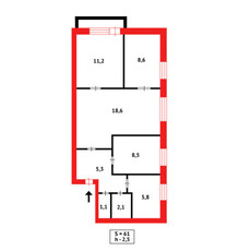 Продажа 4-комнатной квартиры, 61 м, 21 мкр-н, дом 25